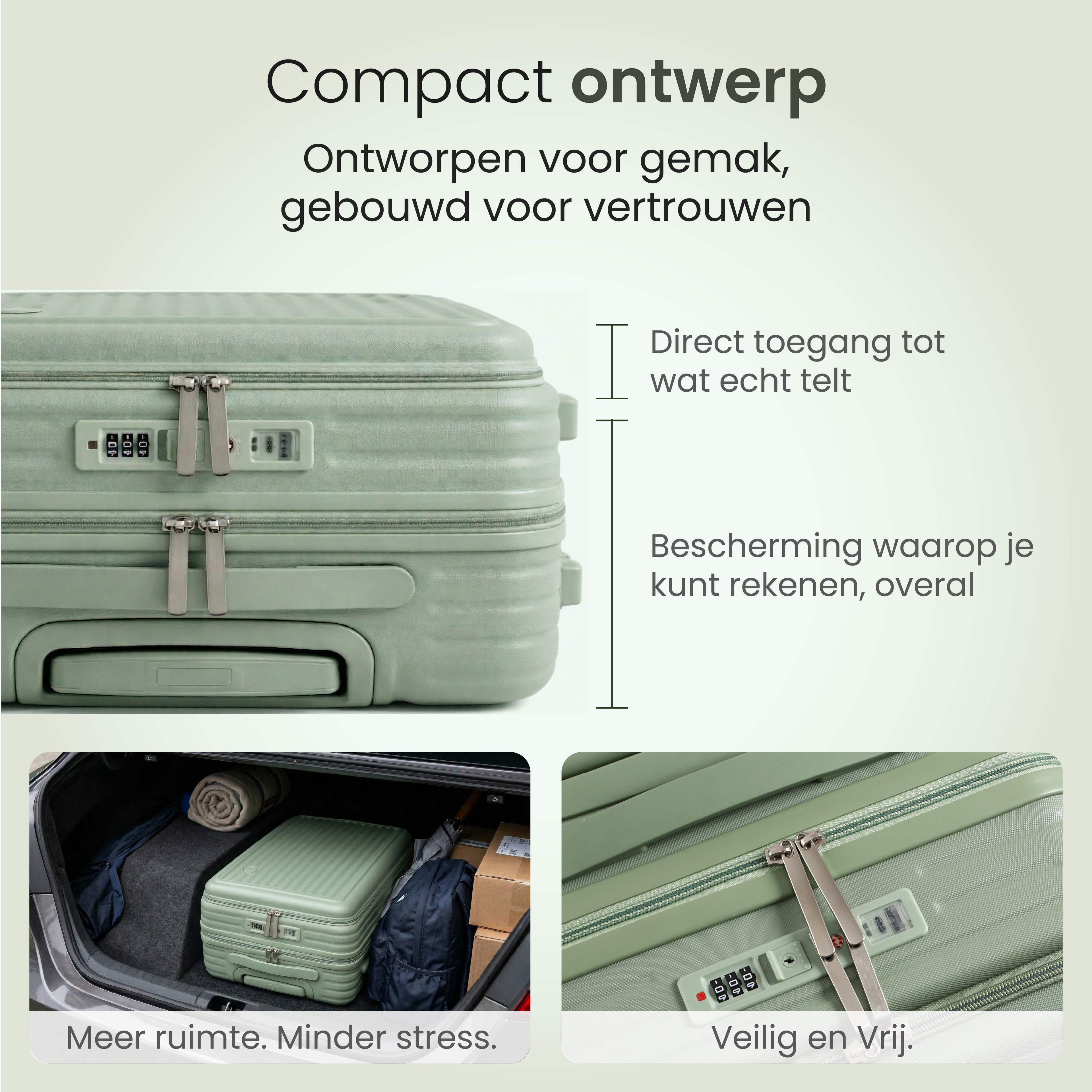 Handbagage Smart Cabin Groen