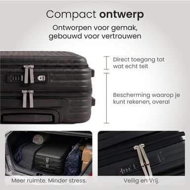 Handbagage Smart Cabin Zwart