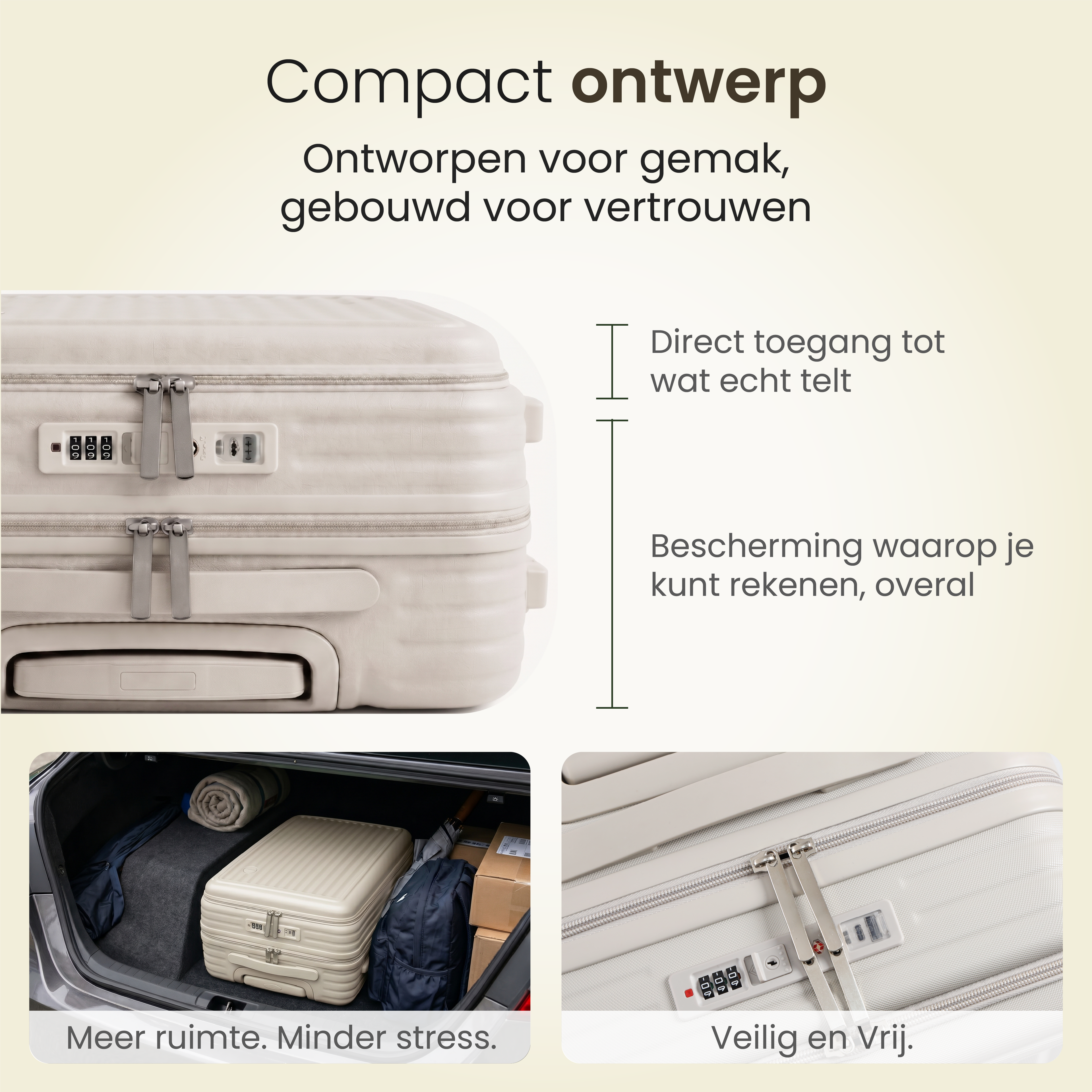 Handbagage Smart Cabin Creme