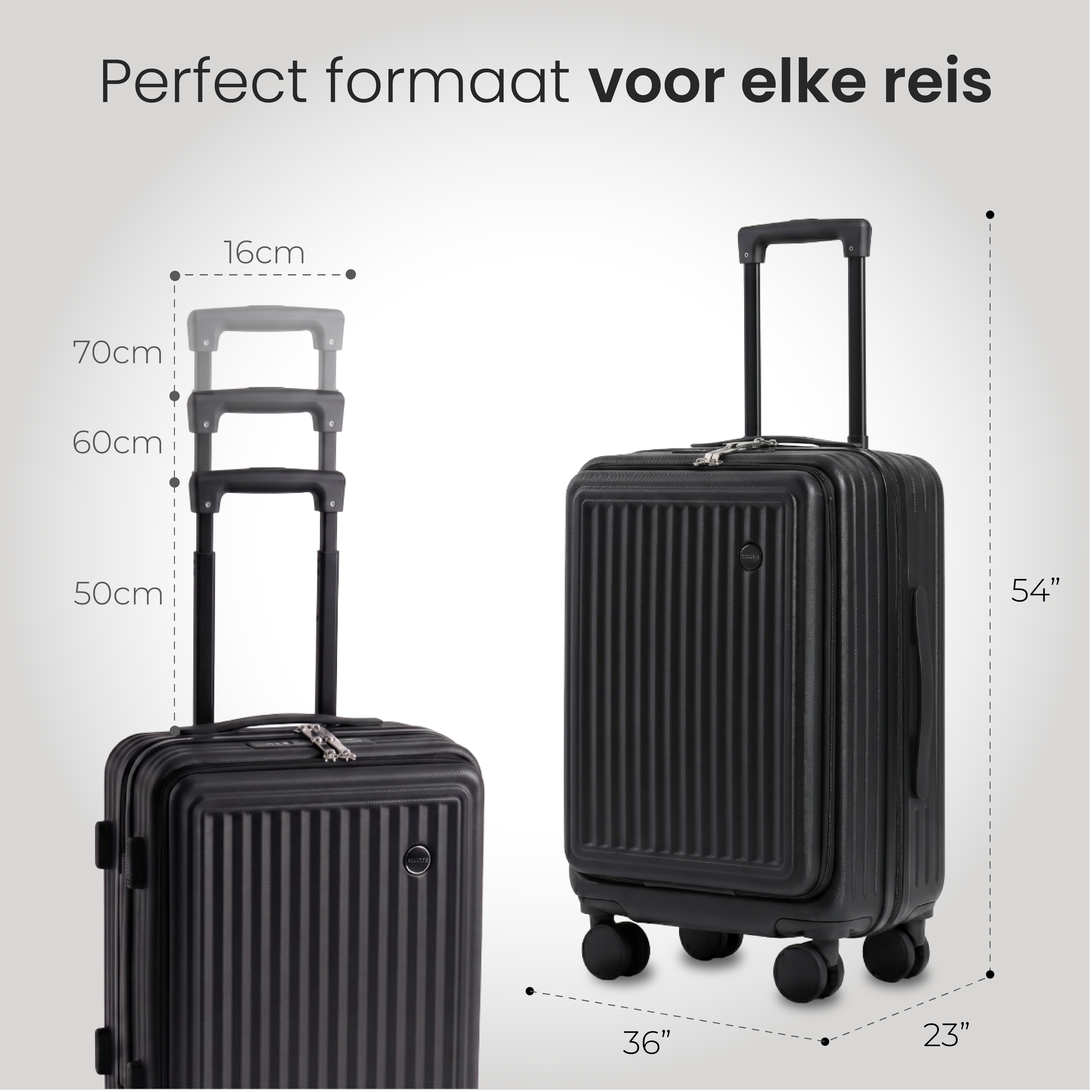 Handbagage Smart Cabin Zwart