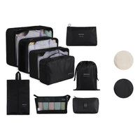 Packing Cube 9-Delig Zwart