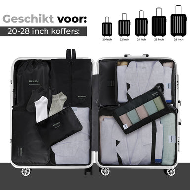 Packing Cube 9-Delig Zwart